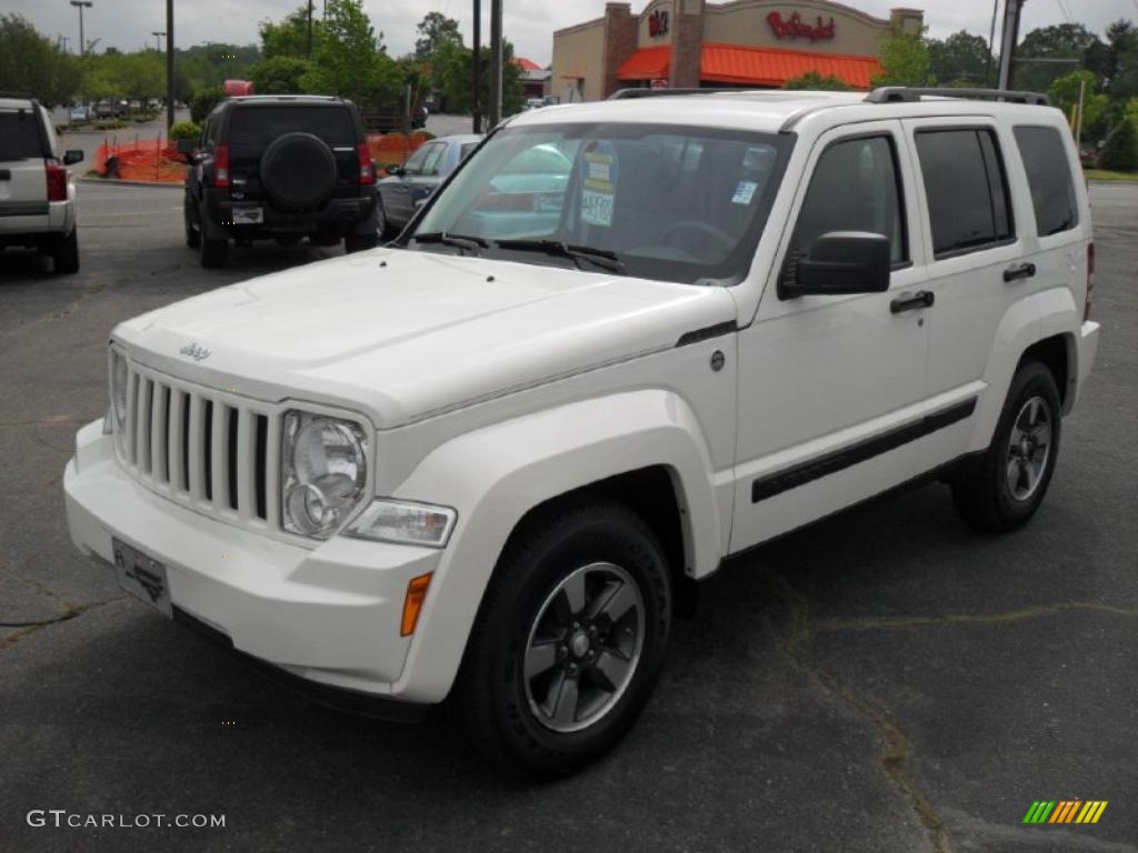 2008 Liberty Sport 4x4 - Stone White / Pastel Slate Gray photo #1