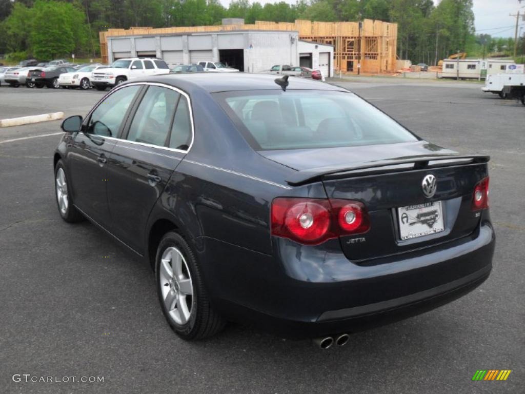 2008 Jetta SE Sedan - Blue Graphite Metallic / Art Grey photo #2