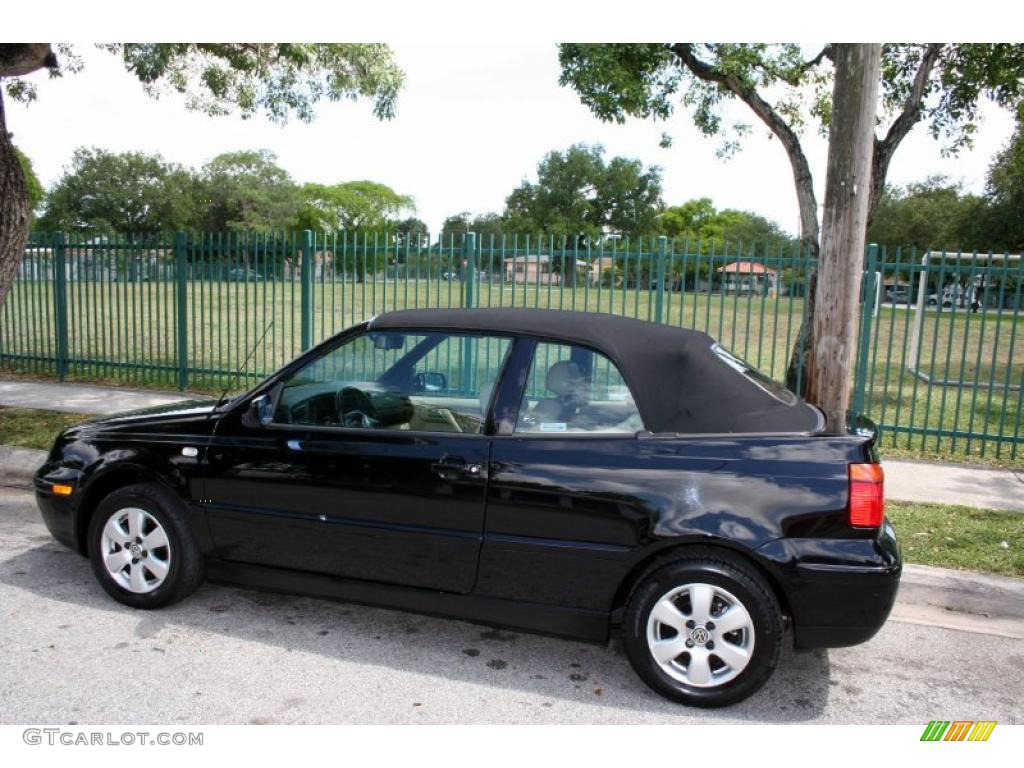 2001 Cabrio GLX - Black / Beige photo #3