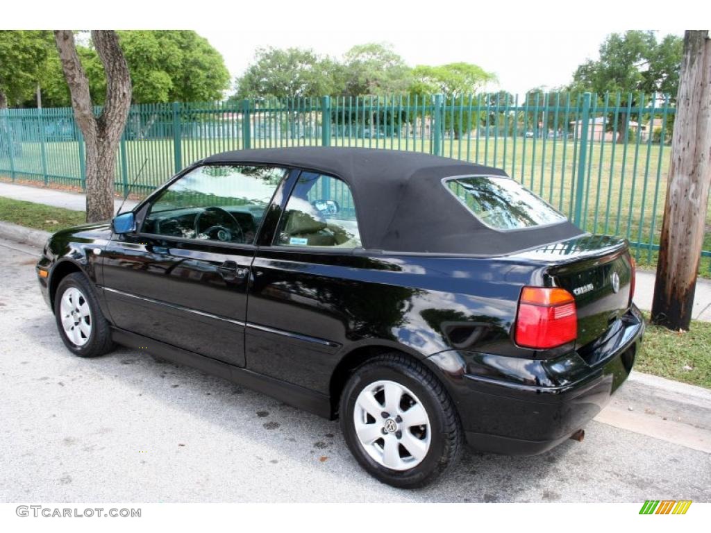 2001 Cabrio GLX - Black / Beige photo #4