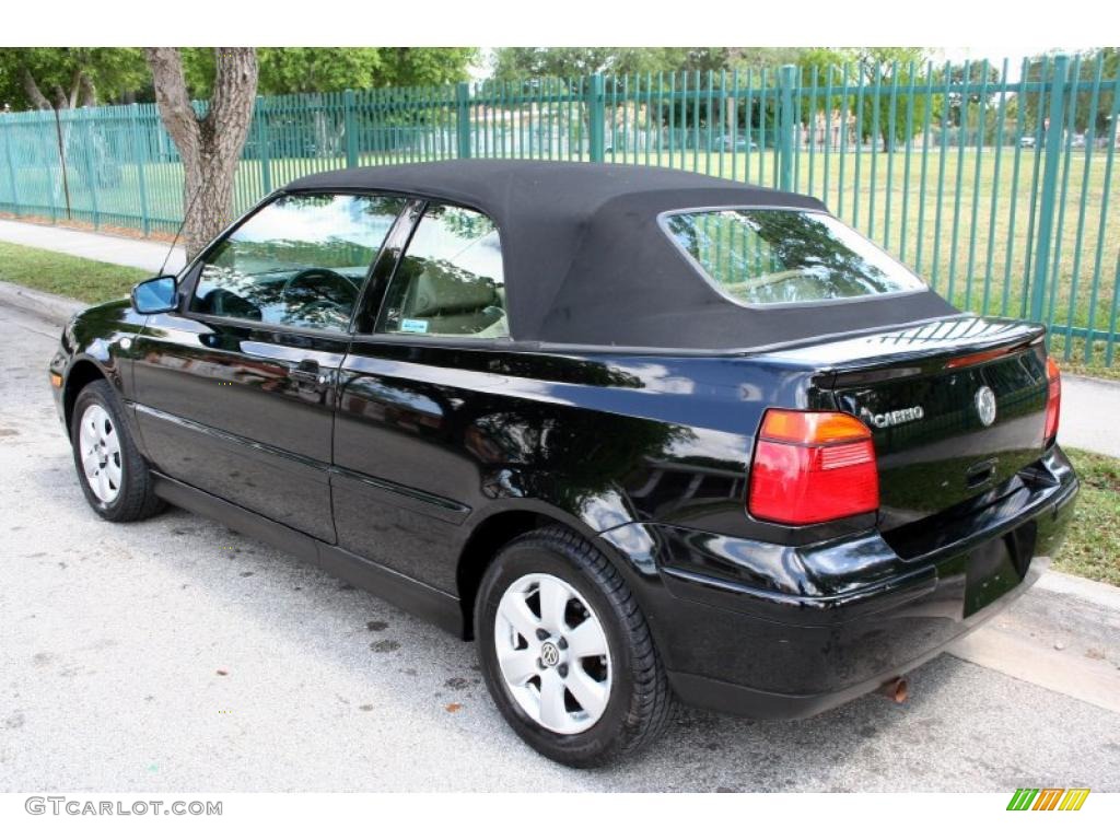 2001 Cabrio GLX - Black / Beige photo #5