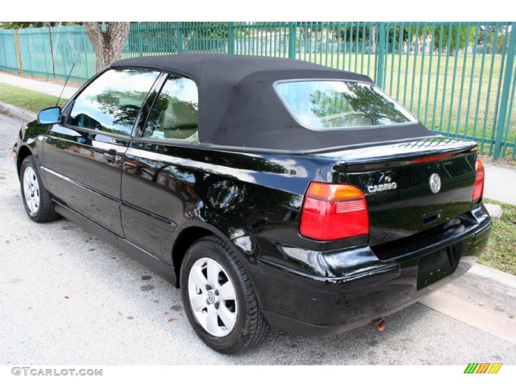 2001 Cabrio GLX - Black / Beige photo #6
