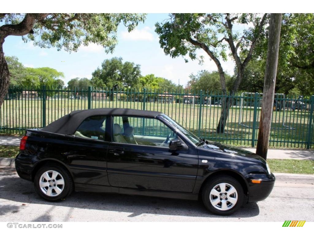 2001 Cabrio GLX - Black / Beige photo #9