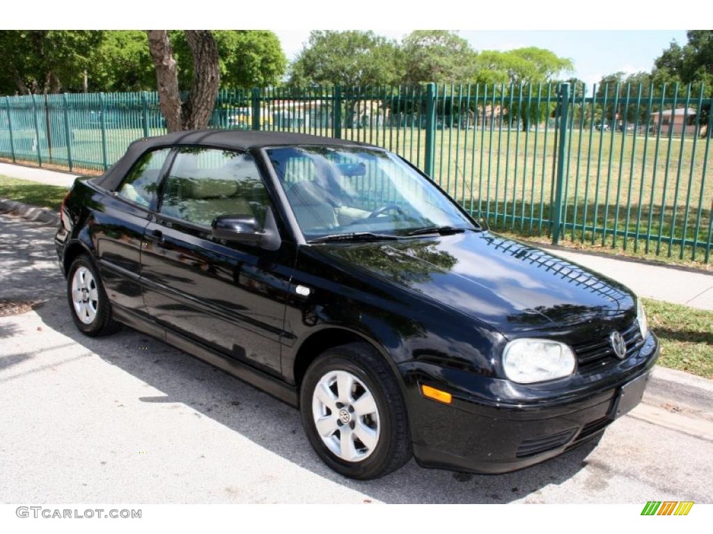 2001 Cabrio GLX - Black / Beige photo #12