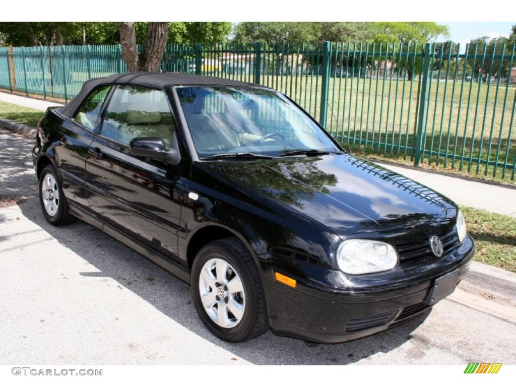 2001 Cabrio GLX - Black / Beige photo #13
