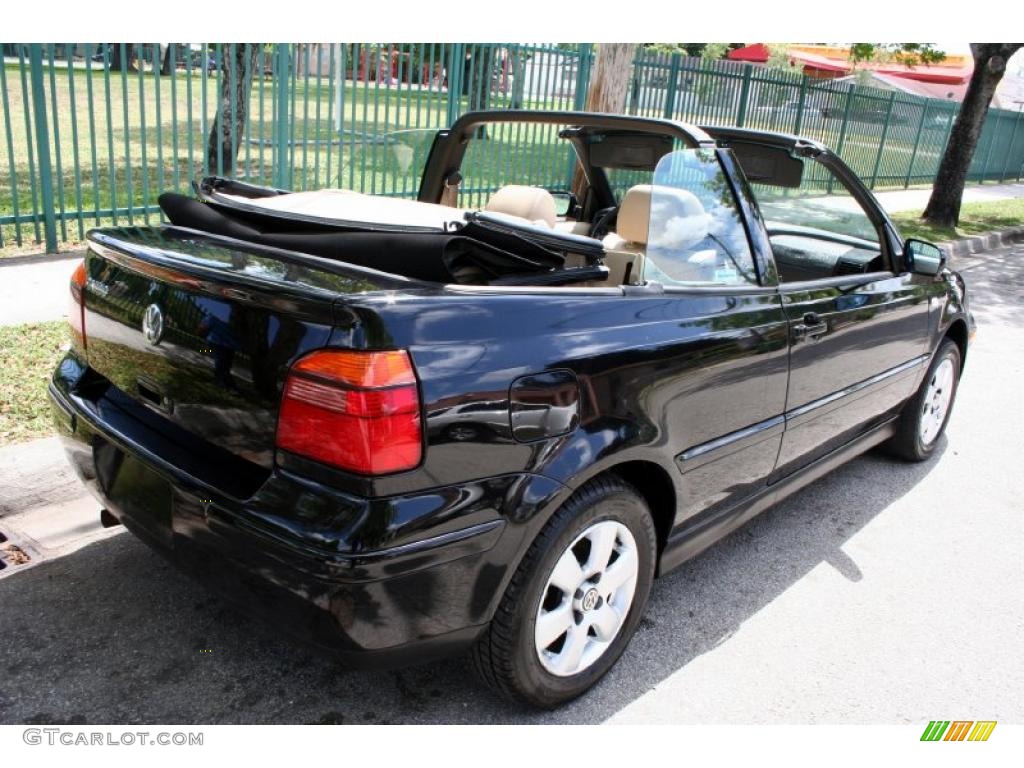 2001 Cabrio GLX - Black / Beige photo #18