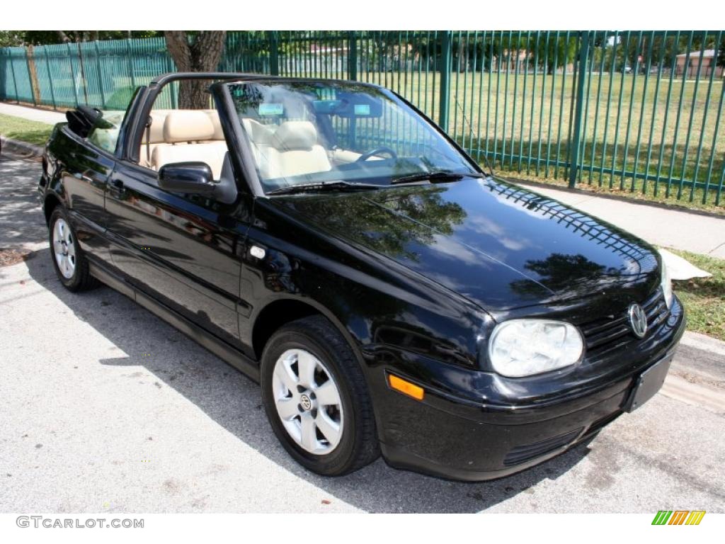 2001 Cabrio GLX - Black / Beige photo #19