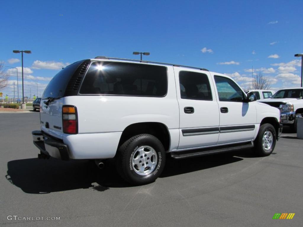2004 Suburban 1500 LS 4x4 - Summit White / Gray/Dark Charcoal photo #12