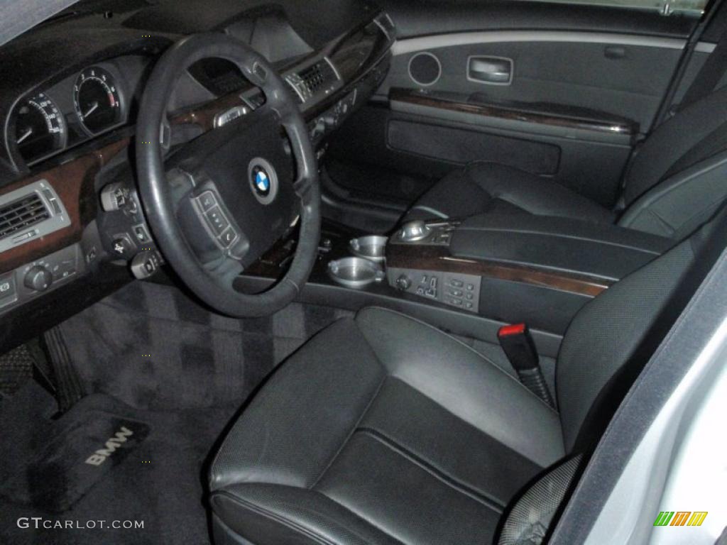 2005 7 Series 745Li Sedan - Titanium Silver Metallic / Black/Black photo #22