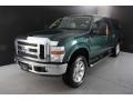 2008 Forest Green Metallic Ford F250 Super Duty Lariat Crew Cab 4x4  photo #2