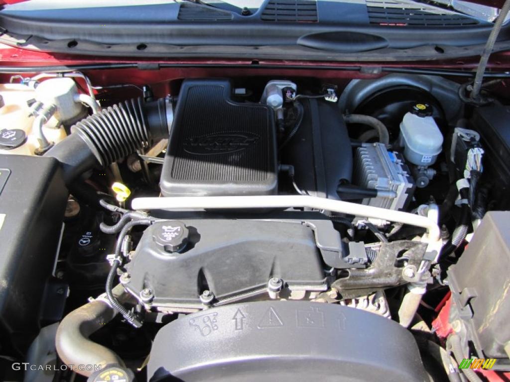 2003 TrailBlazer EXT LT 4x4 - Majestic Red Metallic / Medium Pewter photo #15