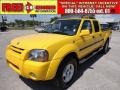 2002 Solar Yellow Nissan Frontier SE Crew Cab 4x4  photo #1