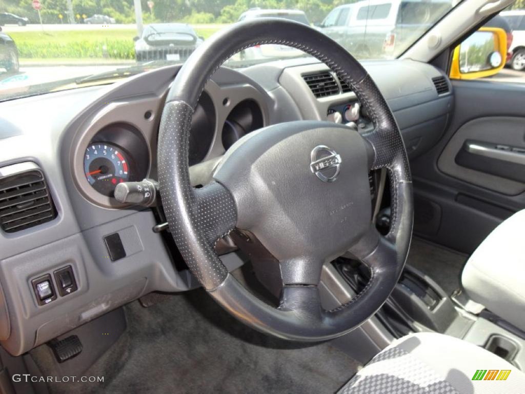 Gray Interior 2002 Nissan Frontier SE Crew Cab 4x4 Photo #48602809