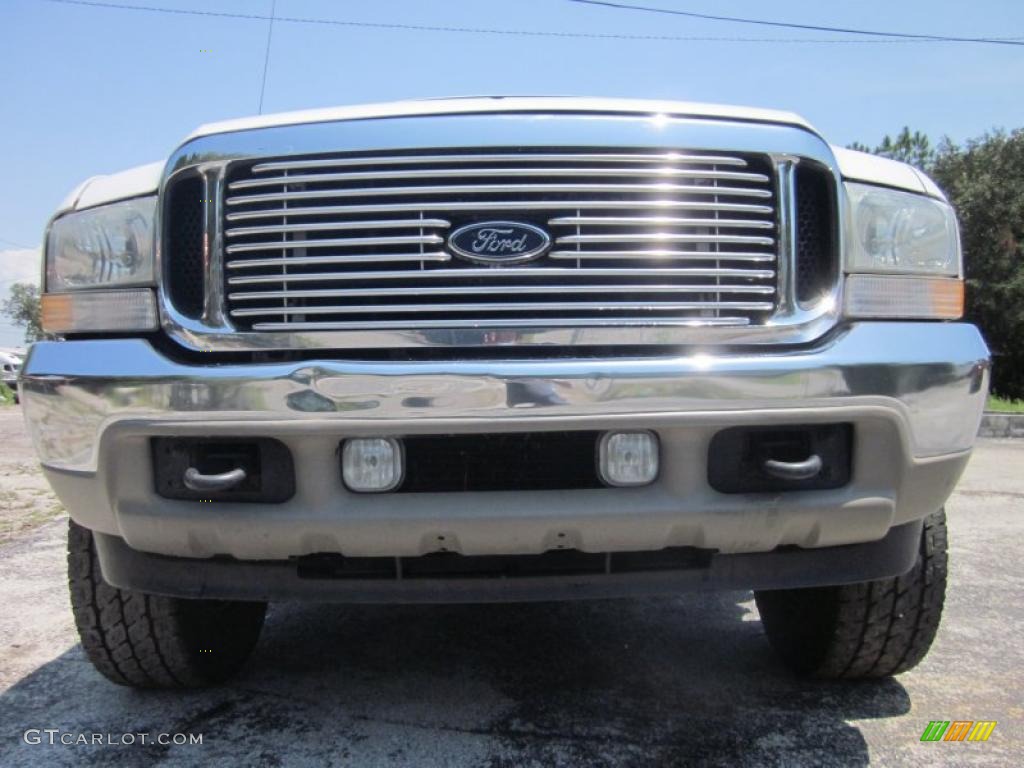2004 F250 Super Duty King Ranch Crew Cab 4x4 - Oxford White / Castano Leather photo #2