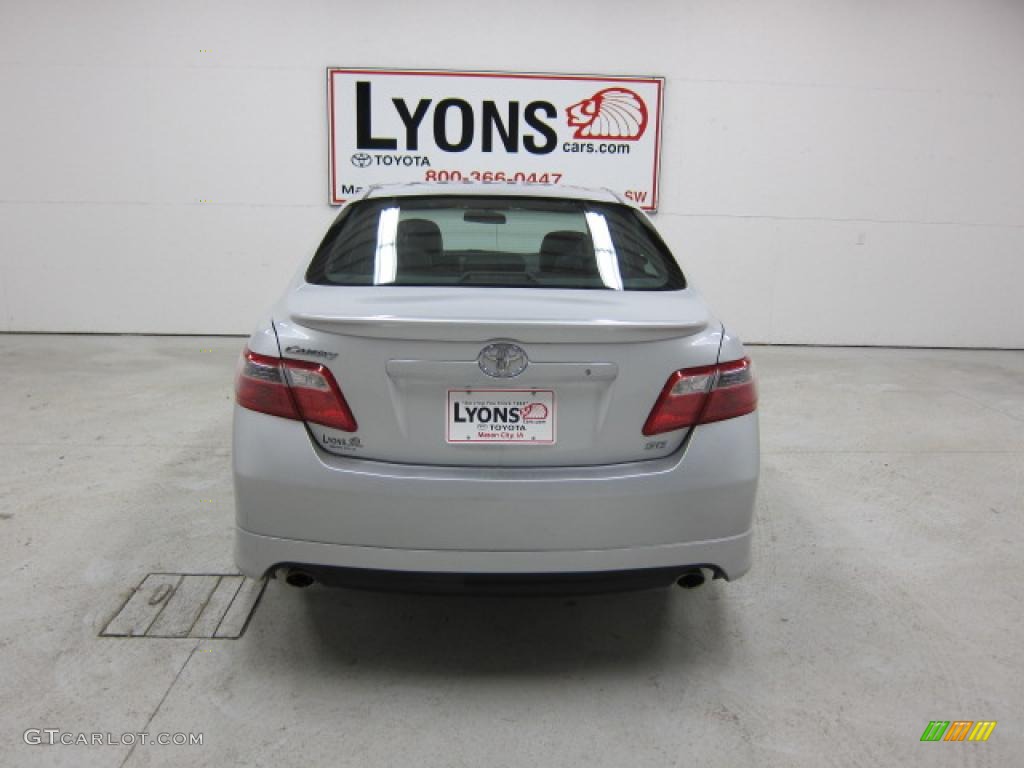 2008 Camry SE V6 - Classic Silver Metallic / Dark Charcoal photo #15