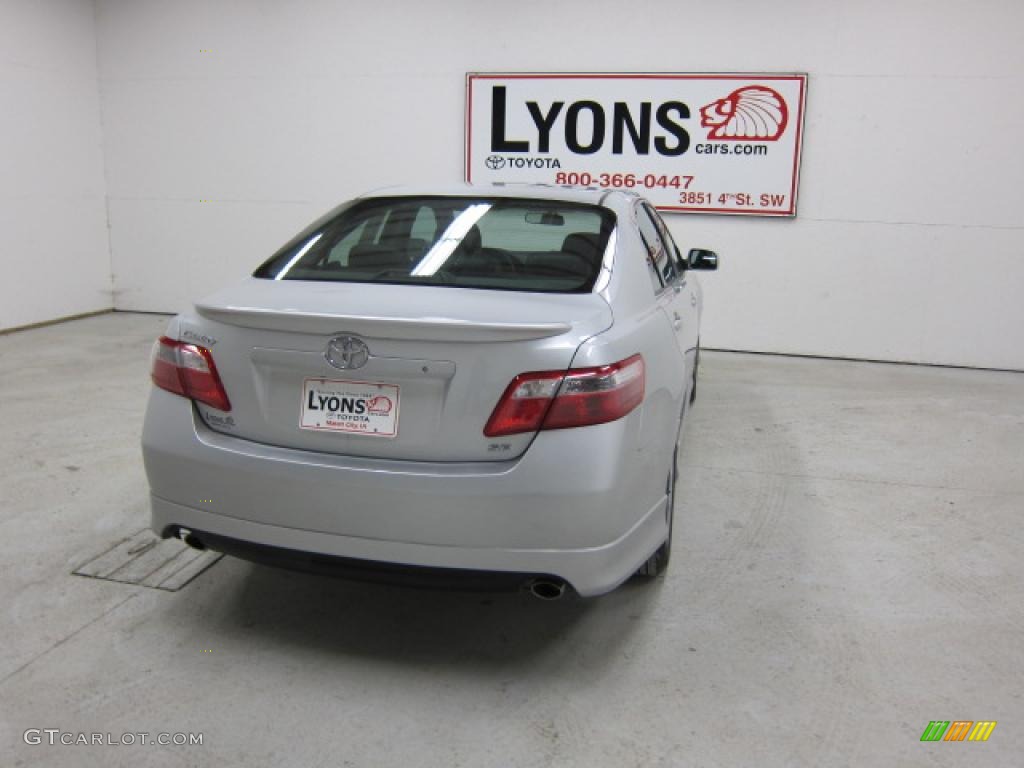 2008 Camry SE V6 - Classic Silver Metallic / Dark Charcoal photo #16