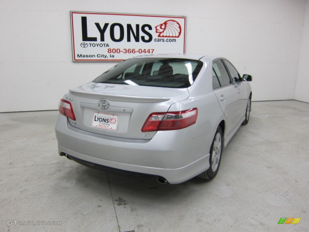 2008 Camry SE V6 - Classic Silver Metallic / Dark Charcoal photo #17