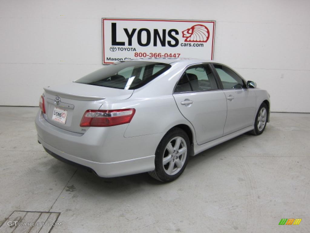 2008 Camry SE V6 - Classic Silver Metallic / Dark Charcoal photo #18