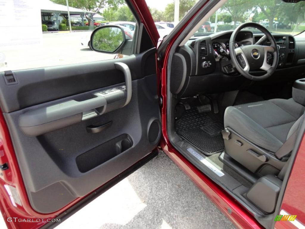 2009 Silverado 1500 LT Extended Cab - Deep Ruby Red Metallic / Ebony photo #4