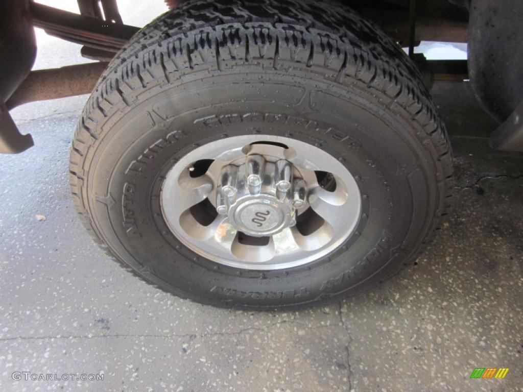 2004 F250 Super Duty King Ranch Crew Cab 4x4 - Oxford White / Castano Leather photo #15