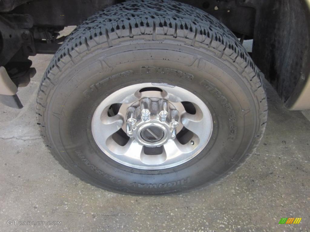 2004 F250 Super Duty King Ranch Crew Cab 4x4 - Oxford White / Castano Leather photo #17