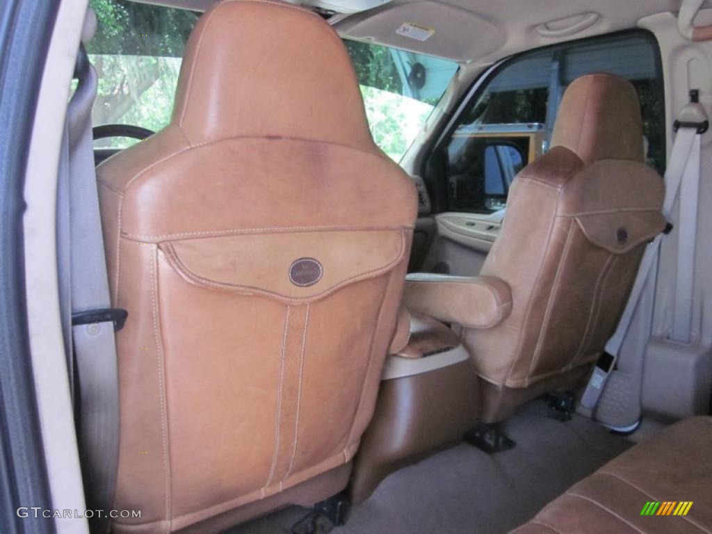 2004 F250 Super Duty King Ranch Crew Cab 4x4 - Oxford White / Castano Leather photo #25