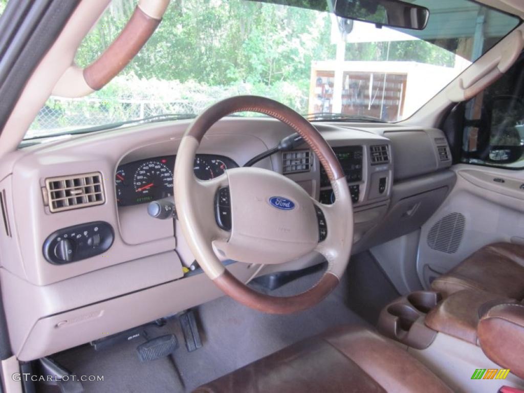 2004 F250 Super Duty King Ranch Crew Cab 4x4 - Oxford White / Castano Leather photo #29