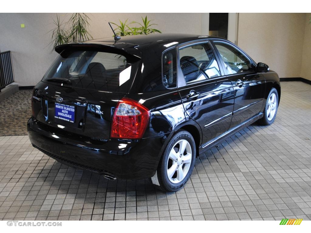 2007 Spectra Spectra5 SX Wagon - Black / Black photo #11