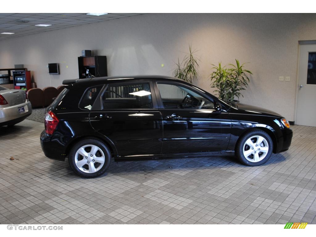 2007 Spectra Spectra5 SX Wagon - Black / Black photo #12