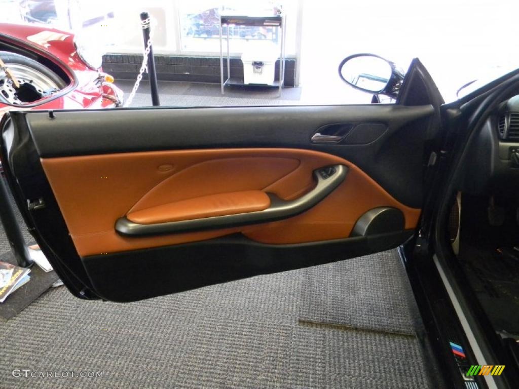 2002 BMW M3 Coupe Cinnamon Door Panel Photo #48606557