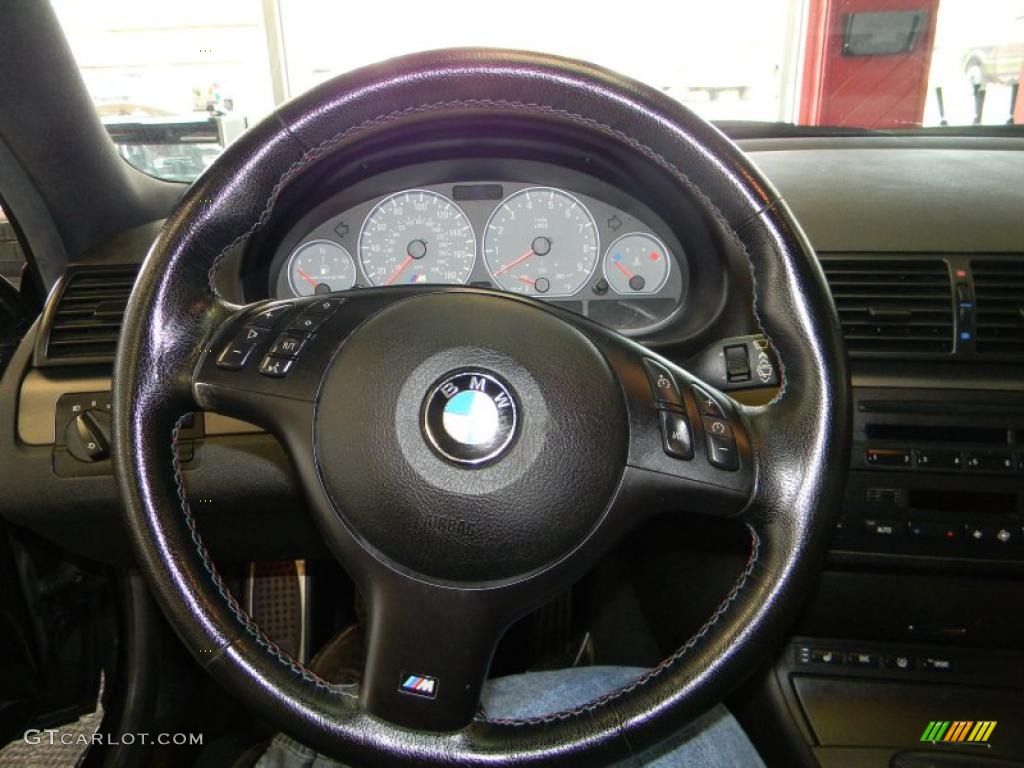2002 BMW M3 Coupe Cinnamon Steering Wheel Photo #48606597