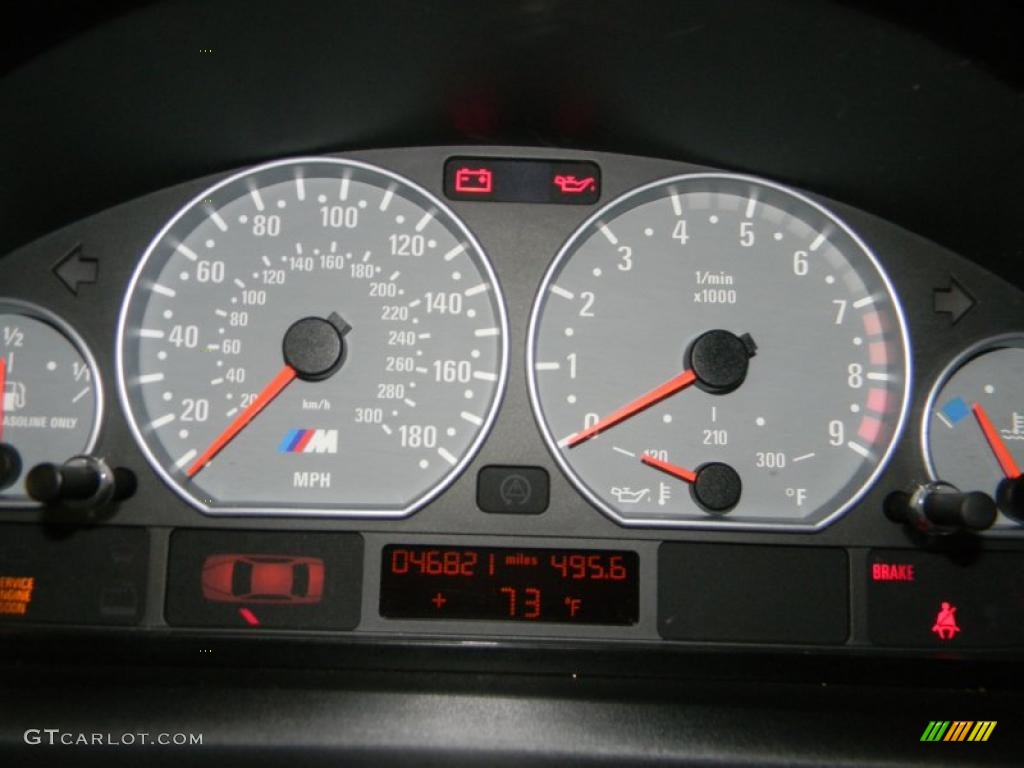 2002 BMW M3 Coupe Gauges Photo #48606611