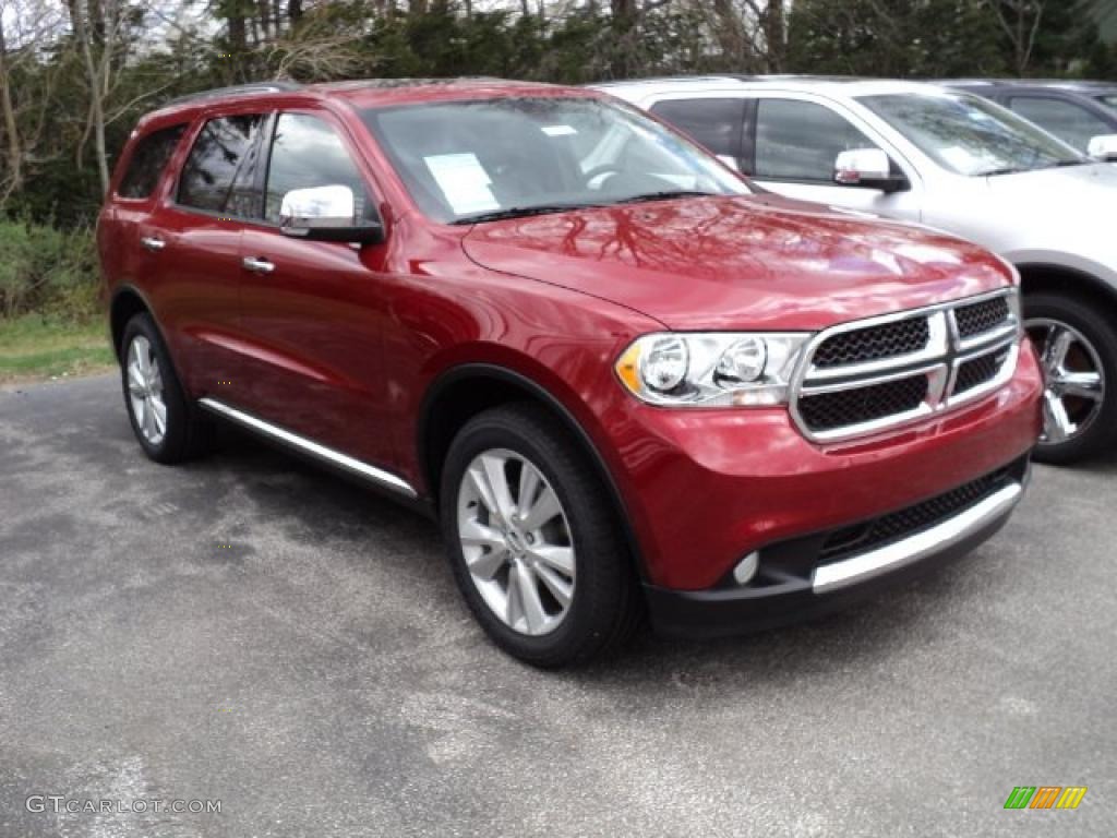Inferno Red Crystal Pearl 2011 Dodge Durango Crew Lux 4x4 Exterior Photo #48606614