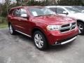 2011 Inferno Red Crystal Pearl Dodge Durango Crew Lux 4x4  photo #3