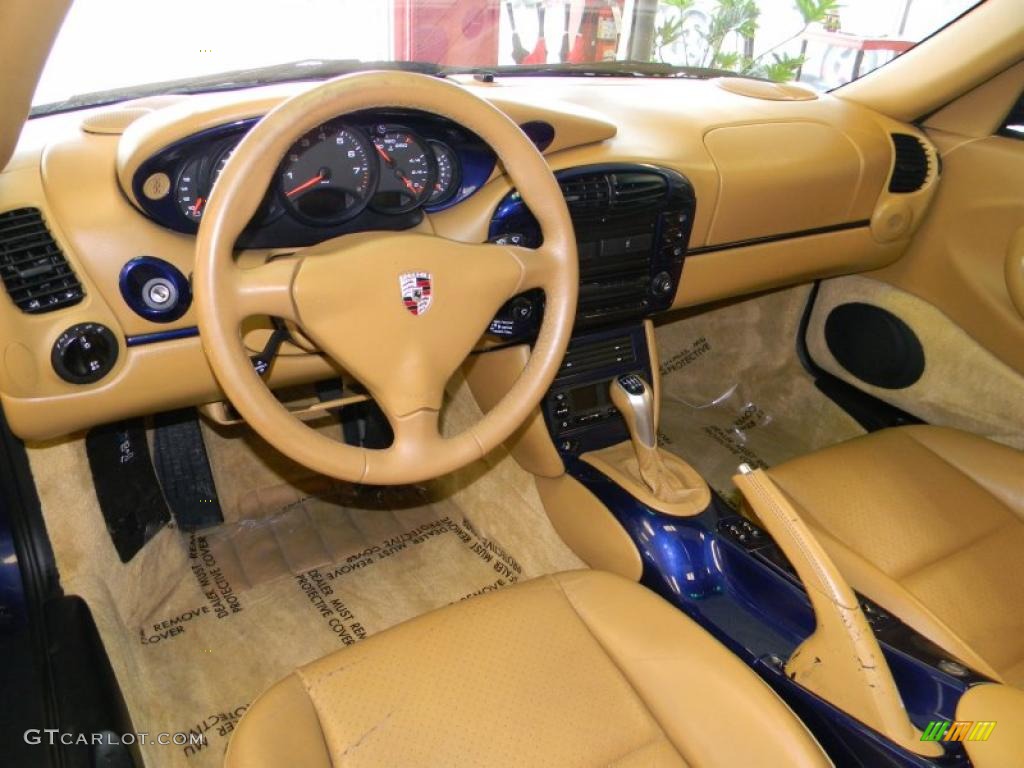 Natural Brown Interior 2001 Porsche 911 Carrera 4 Coupe Photo #48607778