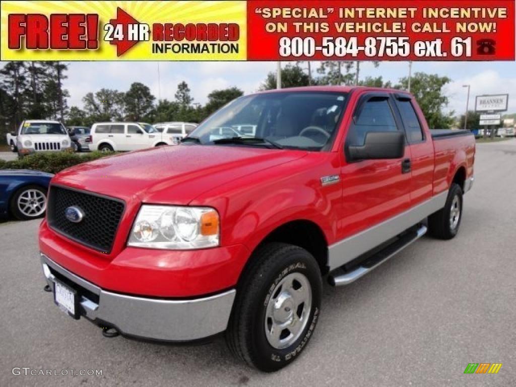 Bright Red Ford F150