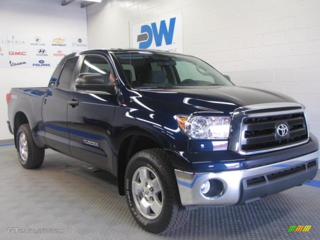 2010 Tundra SR5 Double Cab 4x4 - Nautical Blue Metallic / Graphite Gray photo #1