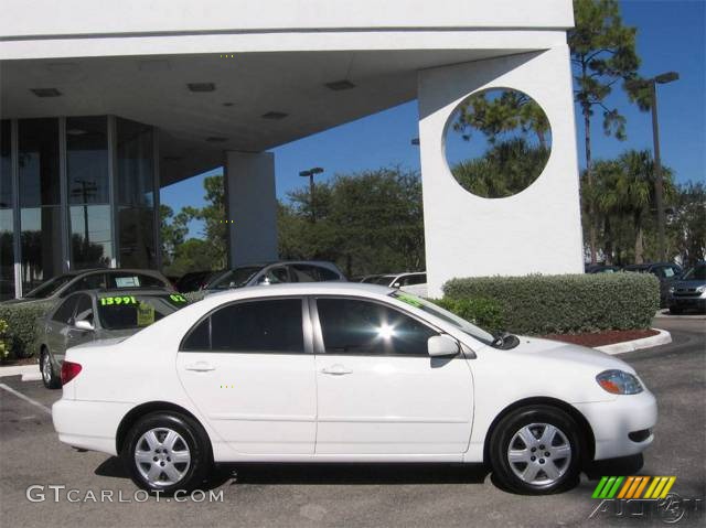 2006 Corolla LE - Super White / Stone photo #19