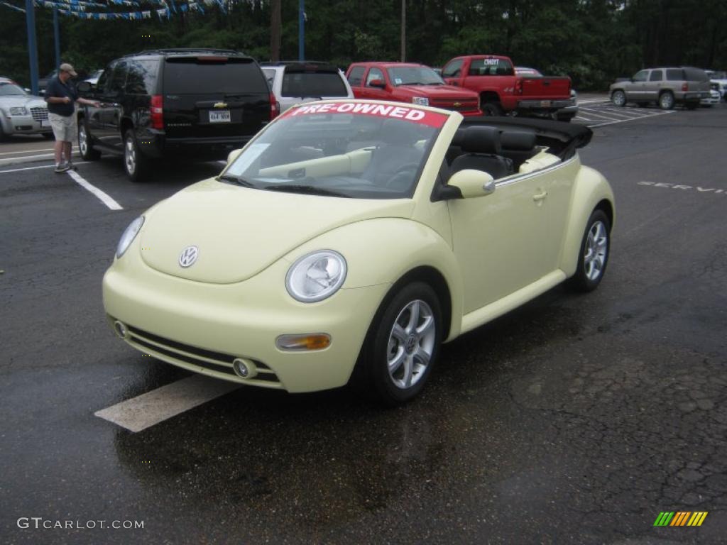 Mellow Yellow 2005 Volkswagen New Beetle GLS 1.8T Convertible Exterior Photo #48610970
