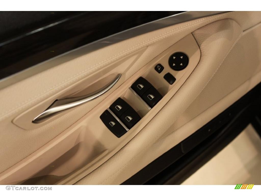 2011 5 Series 535i xDrive Sedan - Dark Graphite Metallic / Oyster/Black photo #9