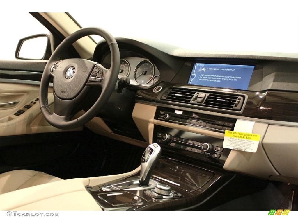 2011 5 Series 535i xDrive Sedan - Dark Graphite Metallic / Oyster/Black photo #19