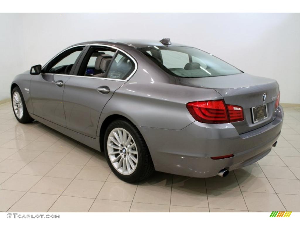 2011 5 Series 535i xDrive Sedan - Space Gray Metallic / Everest Gray photo #5