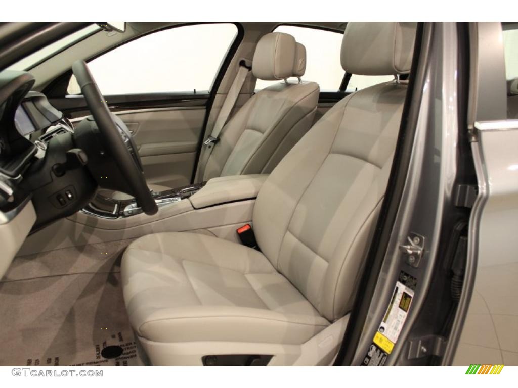 Everest Gray Interior 2011 BMW 5 Series 535i xDrive Sedan Photo #48612365