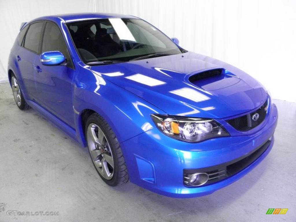 2010 Impreza WRX STi - WR Blue Pearl / Black Alcantara/Carbon Black Leather photo #1