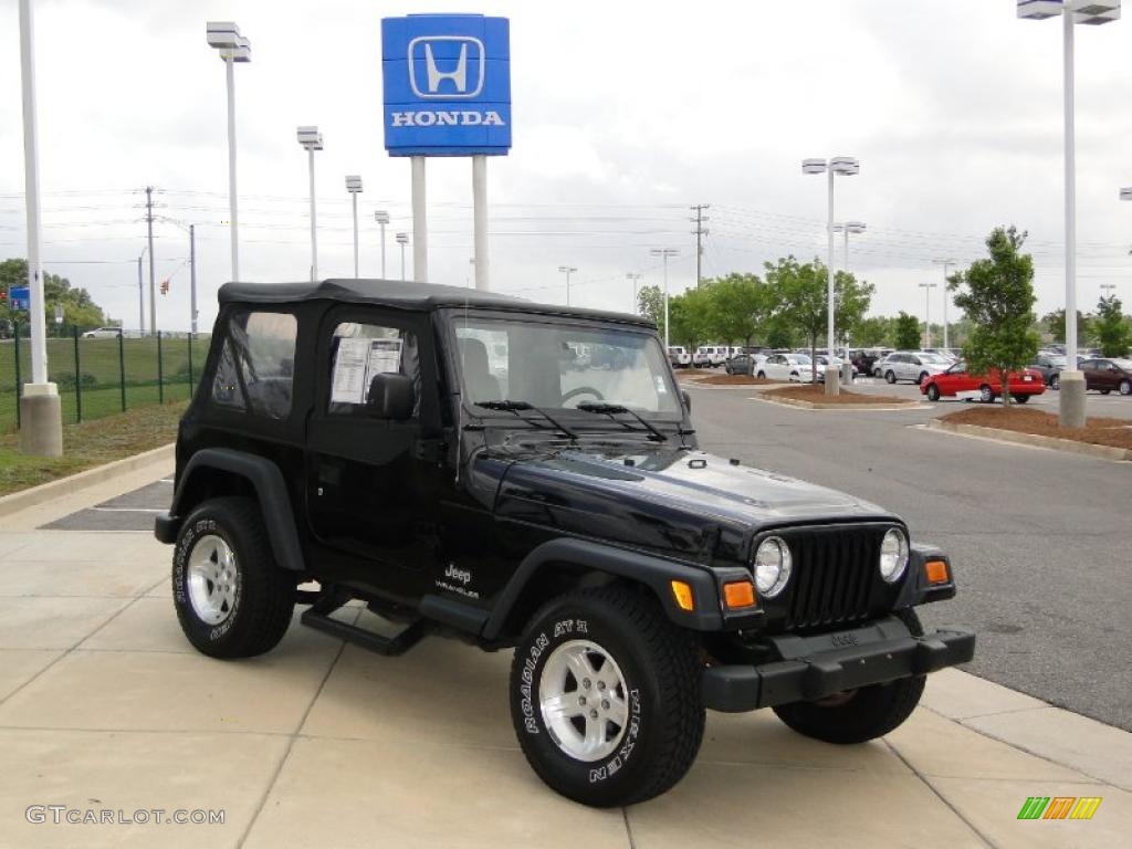 2006 Wrangler SE 4x4 - Black / Dark Slate Gray photo #2