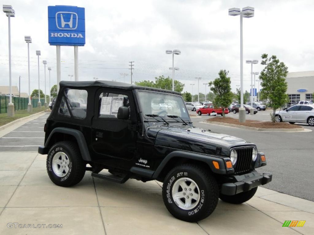 2006 Wrangler SE 4x4 - Black / Dark Slate Gray photo #3