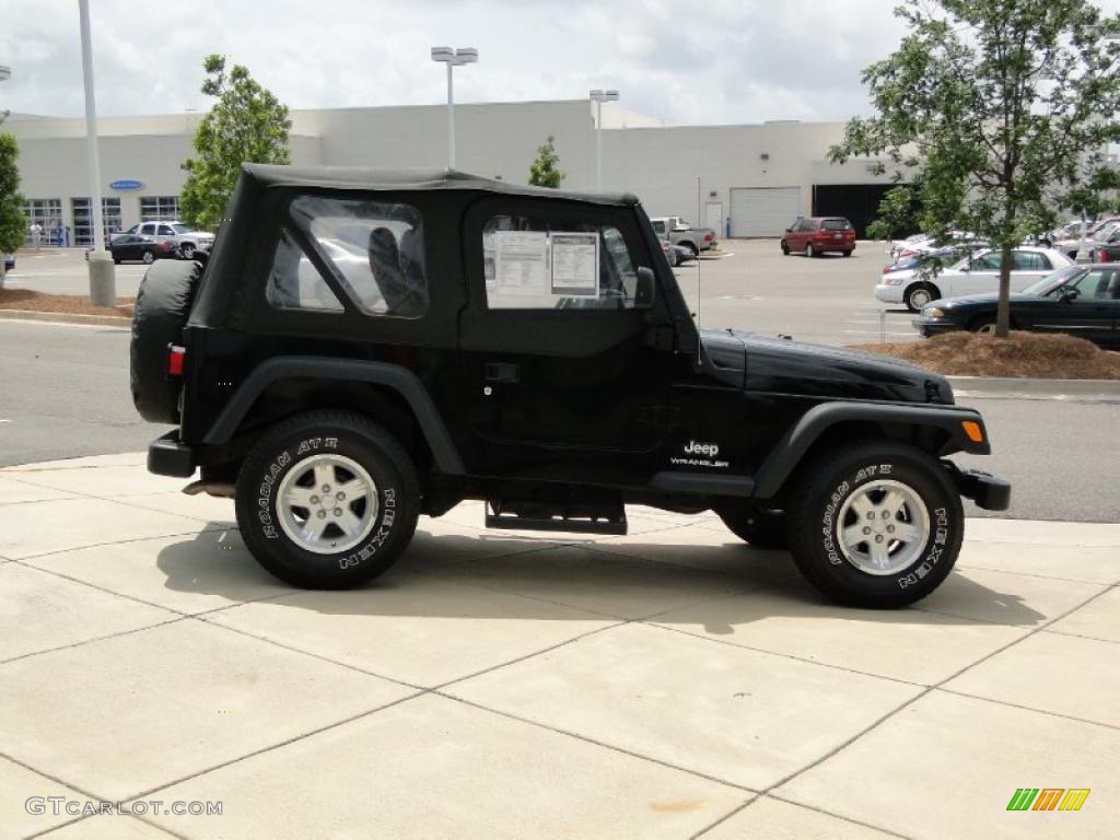 2006 Wrangler SE 4x4 - Black / Dark Slate Gray photo #4