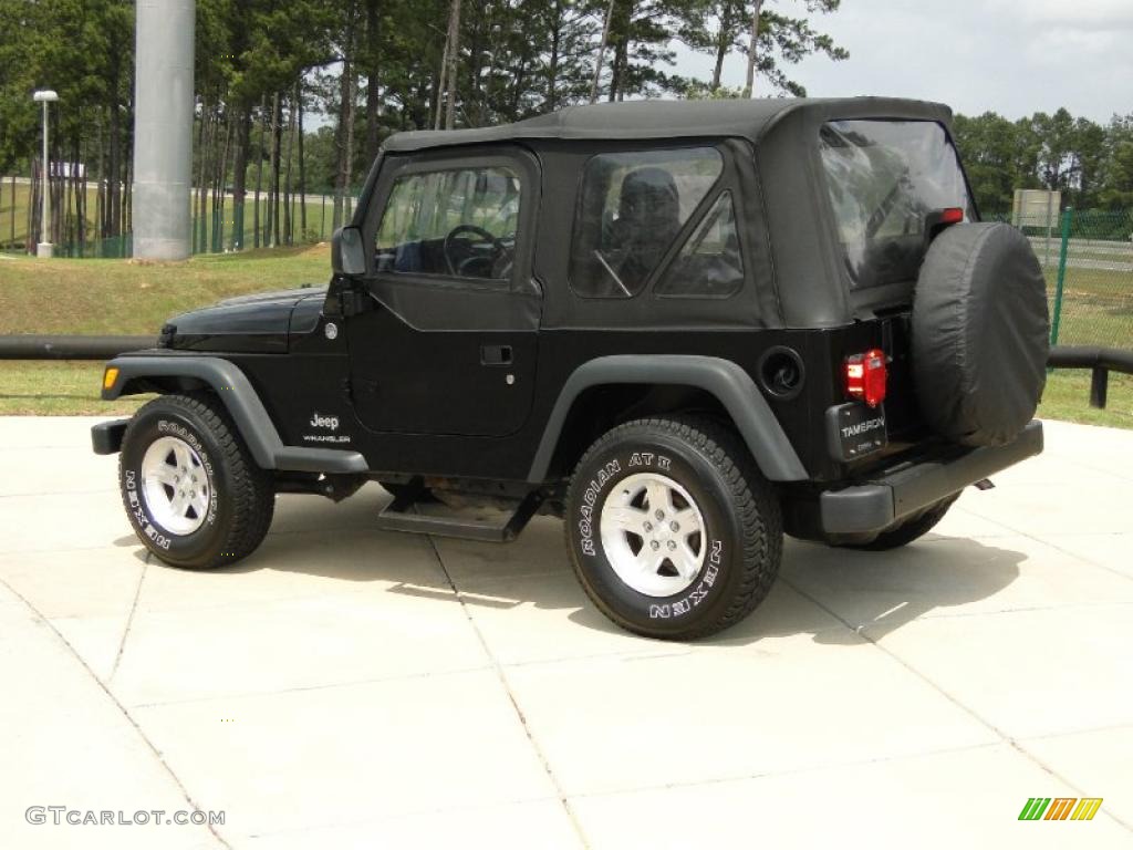 2006 Wrangler SE 4x4 - Black / Dark Slate Gray photo #7