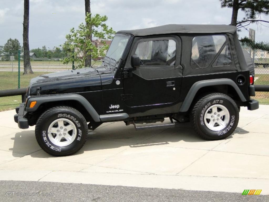 2006 Wrangler SE 4x4 - Black / Dark Slate Gray photo #9