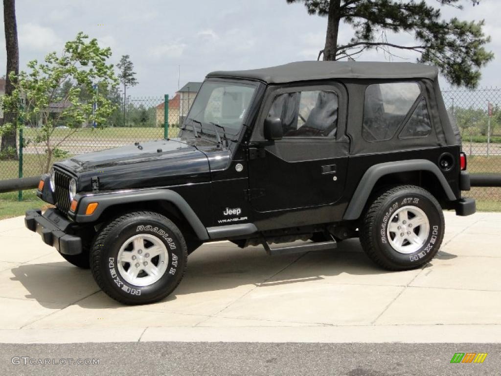 2006 Wrangler SE 4x4 - Black / Dark Slate Gray photo #11